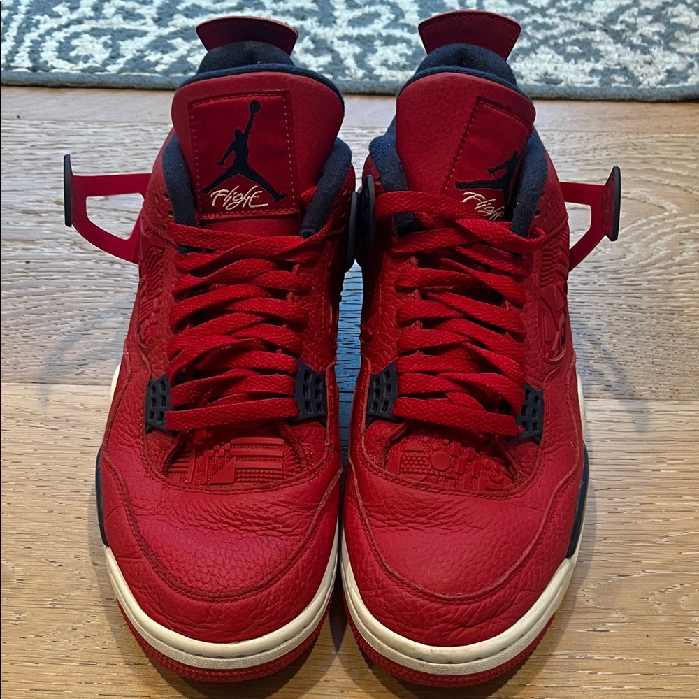 Jordan 4 Retro Fiba Red and Blue and White